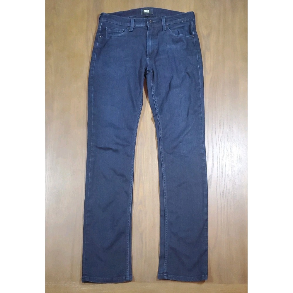 PAIGE Federal Men's Jeans 32 Dark Wash Blue Slim Stretch InkWell
